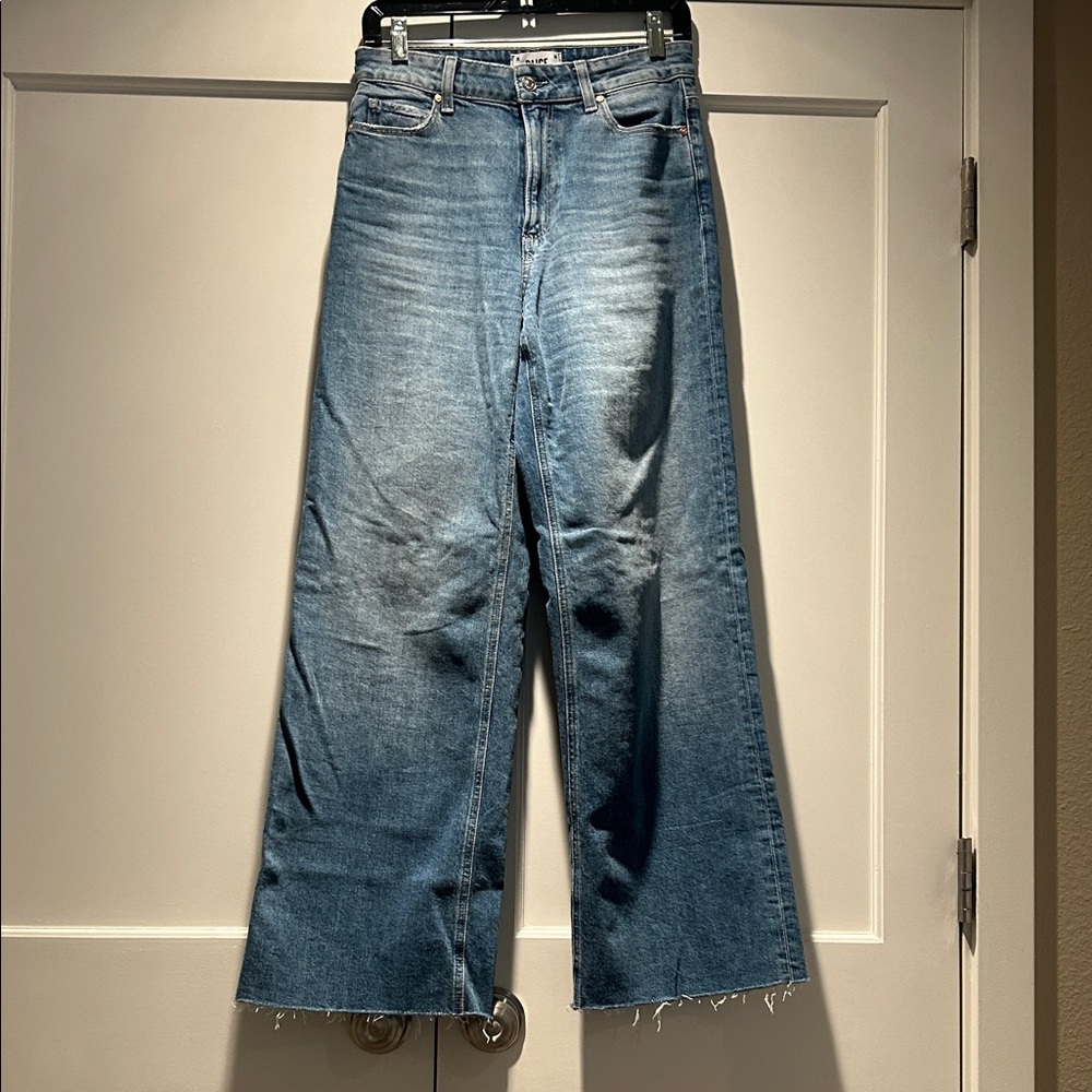 PAIGE Anessa Blue Flare & Wide Leg Jeans